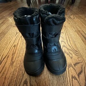 Wonder Nation Black Kids Boots